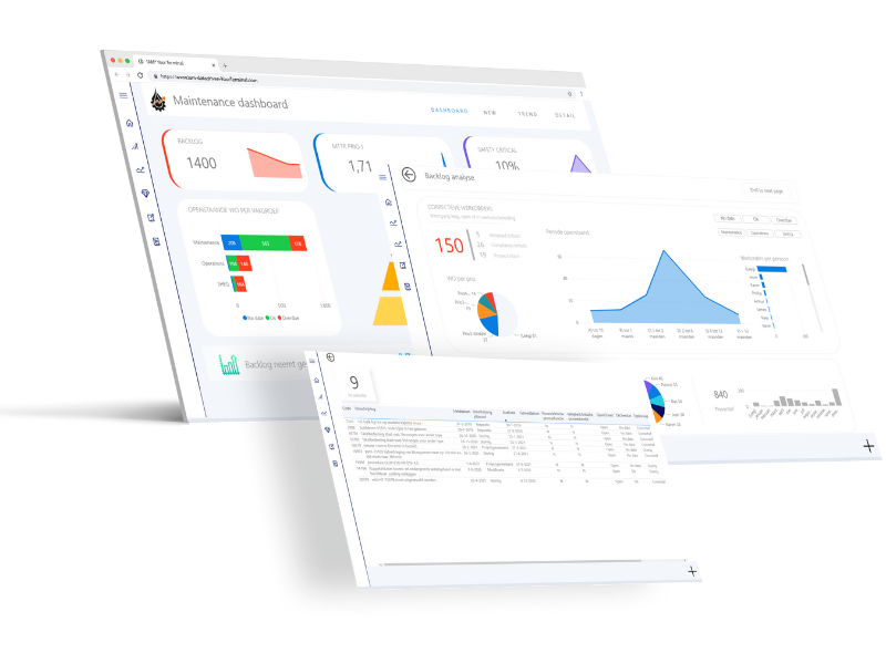3 schermen voor elkaar ATM-1